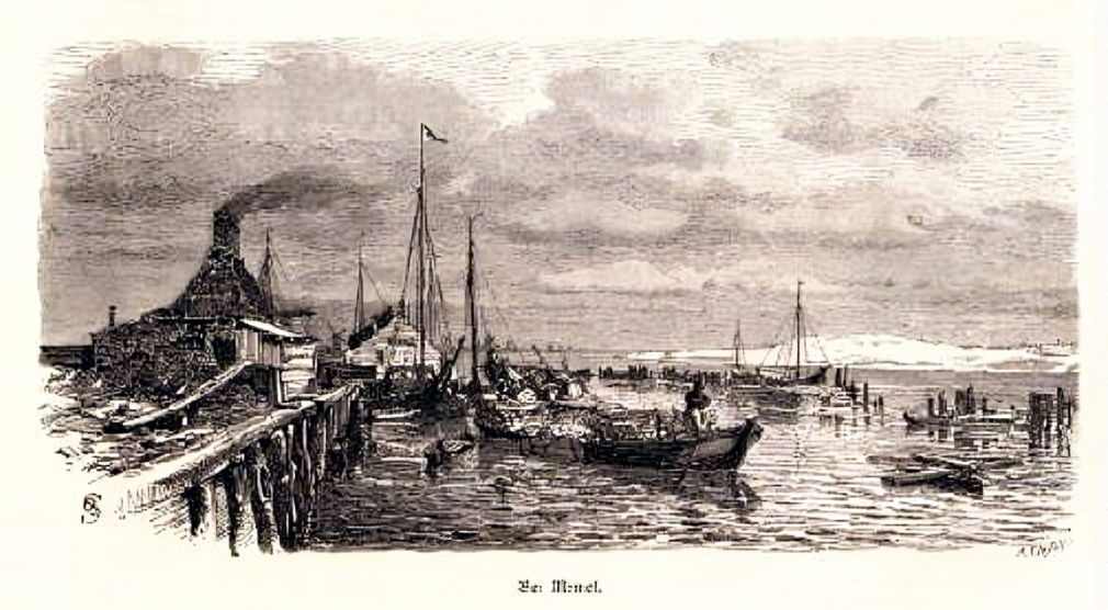 „Bei Memel," paveikslas, 1880. Autorius G. Schoenleber