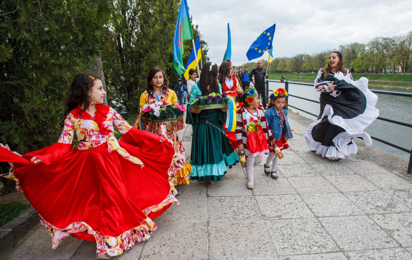 Tradicinės romų aprangos nuotraua