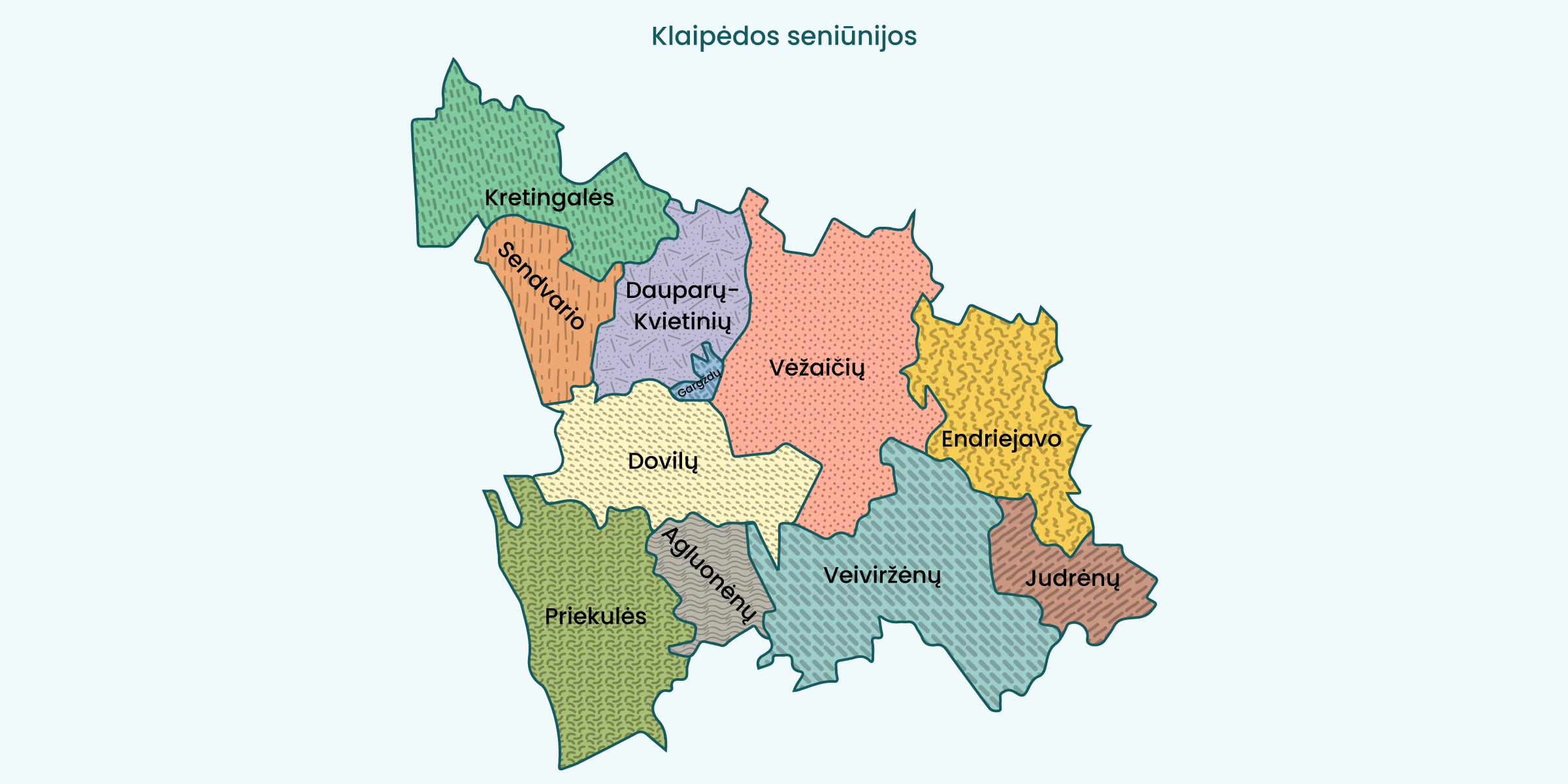 Klaipėdos seniūnijos žemėlapis